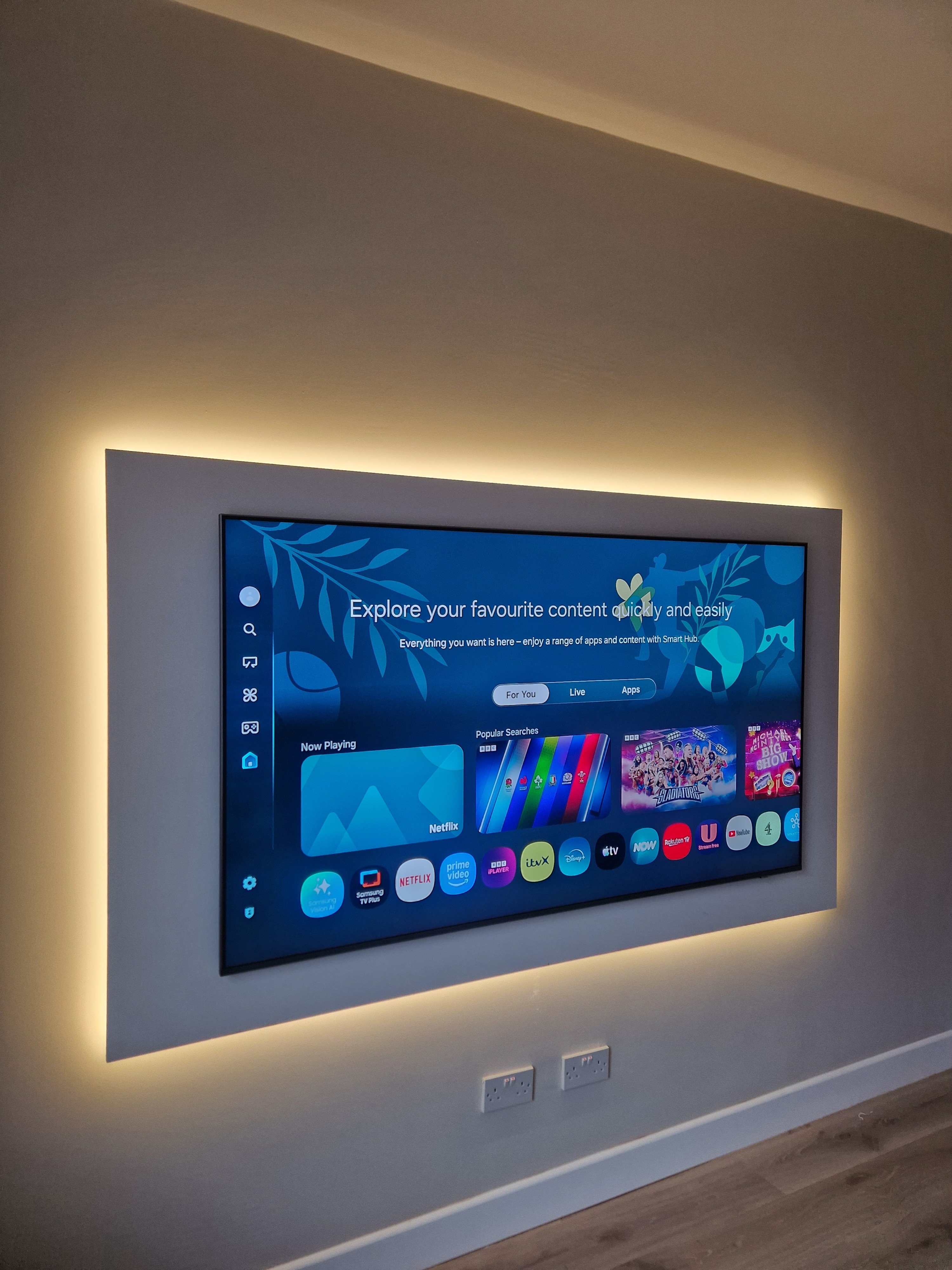Professional TV wall mounting installation